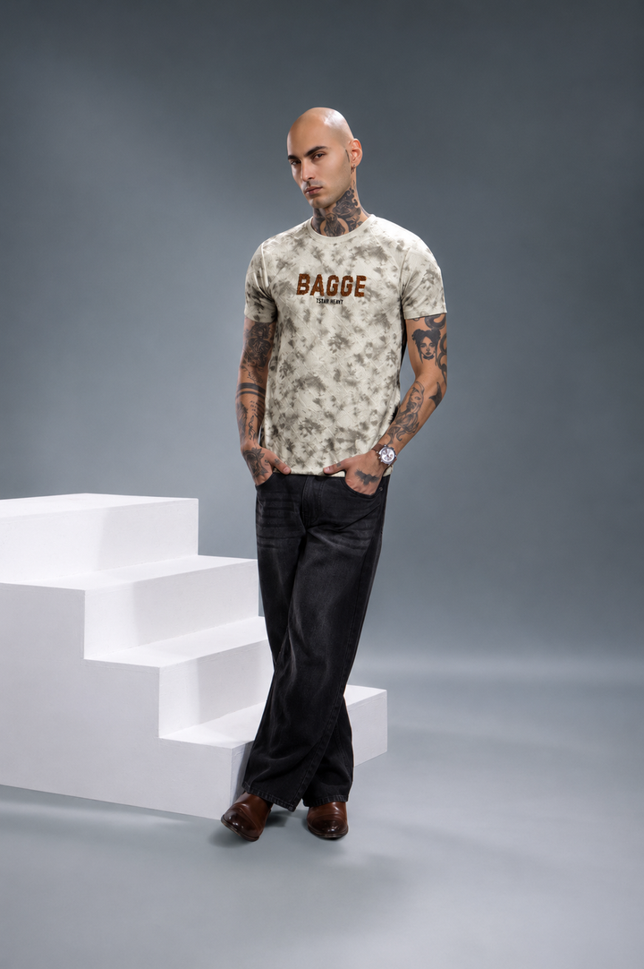 Premium Embroidered Textured T-Shirt
