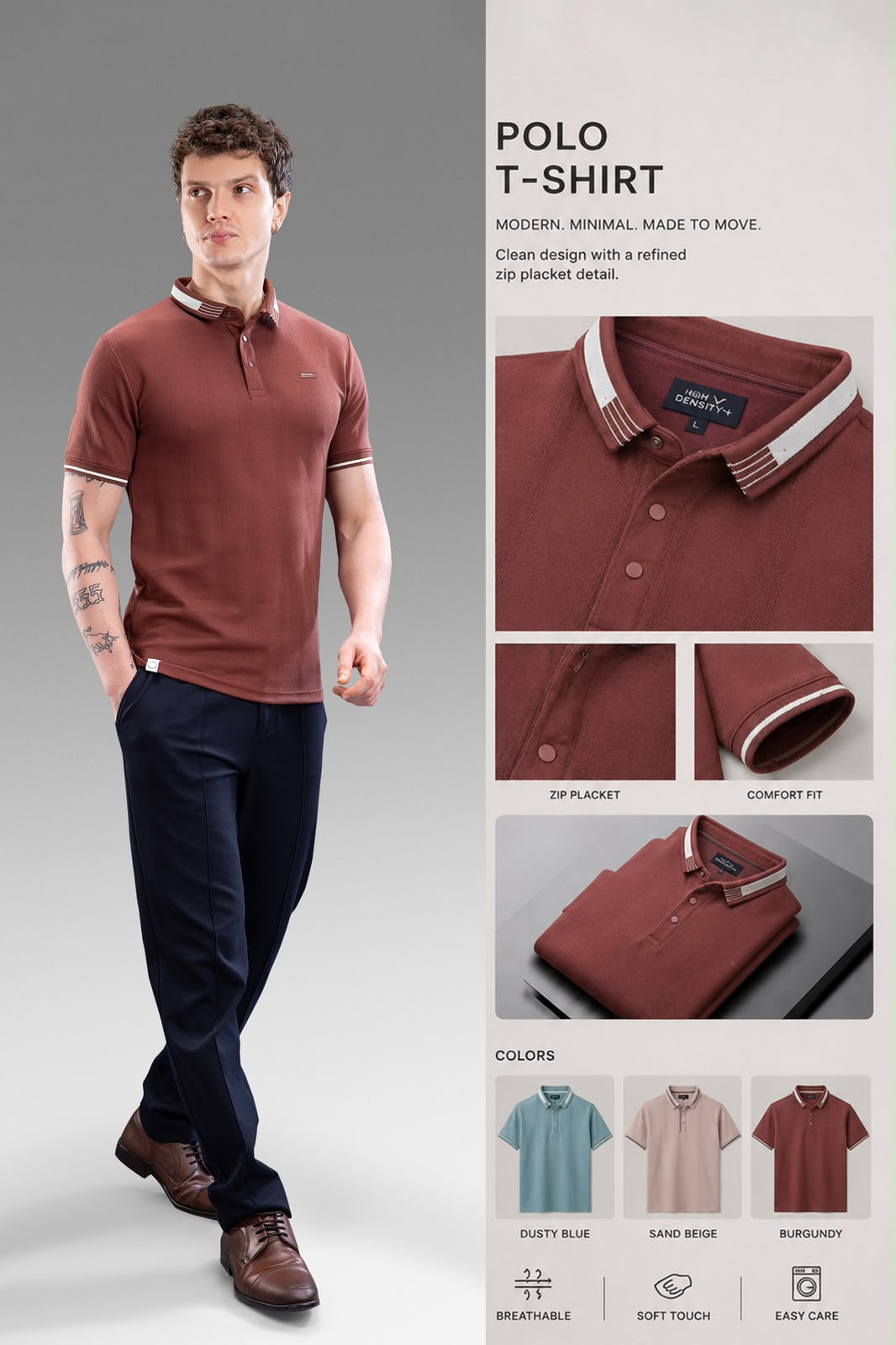 Premium Contemporary Regular-Fit Polo