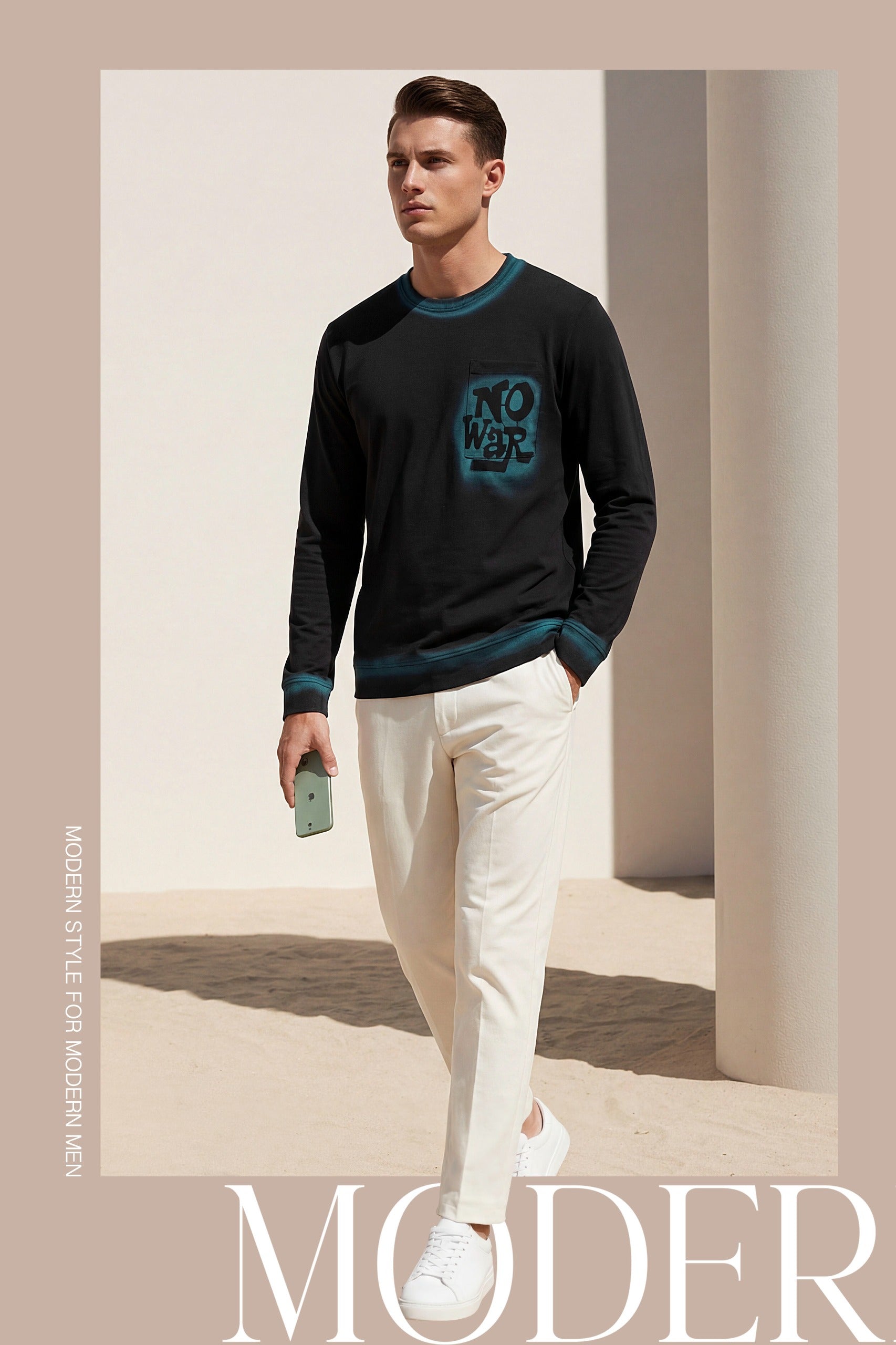 Premium Spray Print Patch Pocket Tee