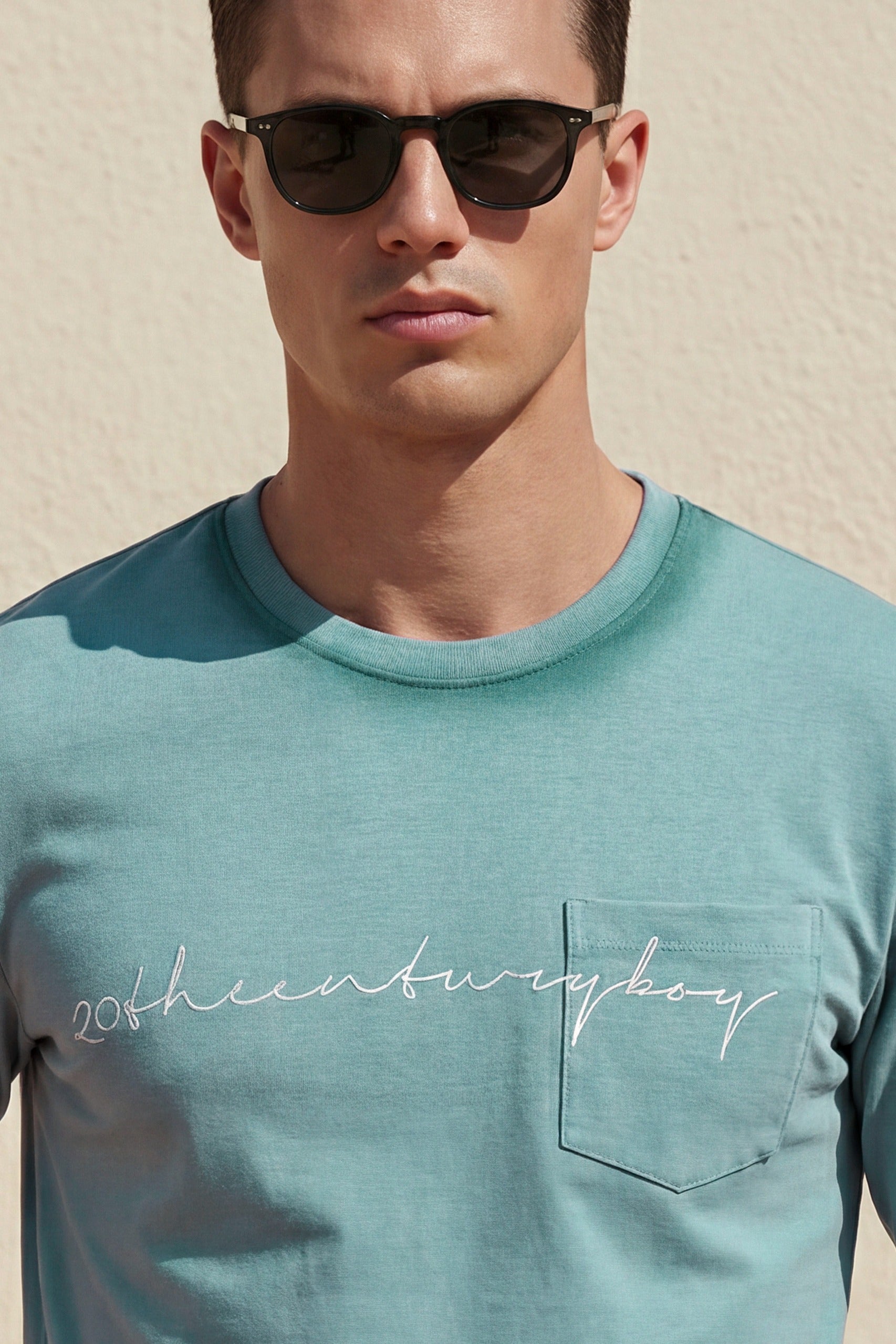Premium Spray Print Patch Pocket Tee