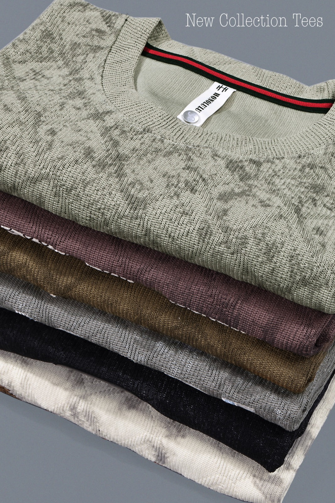 Premium Embroidered Textured T-Shirt